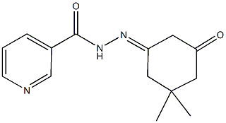 N'-(3,3-dimethyl-5-oxocyclohexylidene)nicotinohydrazide 化学構造式