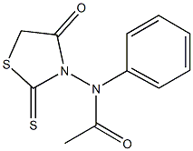 N-(4-oxo-2-thioxo-1,3-thiazolidin-3-yl)-N-phenylacetamide Structure