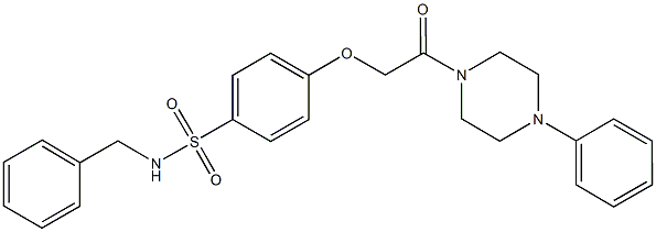 722468-42-0 N-benzyl-4-[2-oxo-2-(4-phenyl-1-piperazinyl)ethoxy]benzenesulfonamide