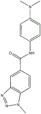 N-[4-(dimethylamino)phenyl]-1-methyl-1H-1,2,3-benzotriazole-5-carboxamide|