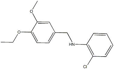 N-(2-chlorophenyl)-N-(4-ethoxy-3-methoxybenzyl)amine Structure