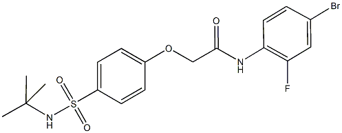 722470-57-7 N-(4-bromo-2-fluorophenyl)-2-{4-[(tert-butylamino)sulfonyl]phenoxy}acetamide