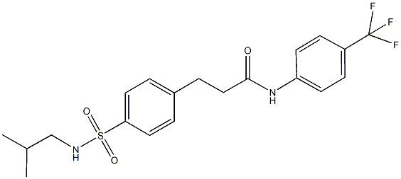 3-{4-[(isobutylamino)sulfonyl]phenyl}-N-[4-(trifluoromethyl)phenyl]propanamide|