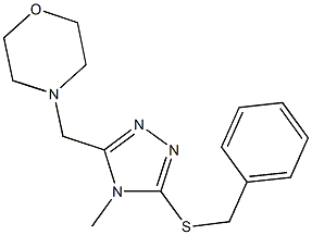 benzyl 4-methyl-5-(4-morpholinylmethyl)-4H-1,2,4-triazol-3-yl sulfide,722471-04-7,结构式
