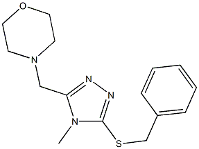 benzyl 4-methyl-5-(4-morpholinylmethyl)-4H-1,2,4-triazol-3-yl sulfide|