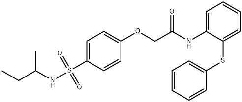 722471-73-0 2-{4-[(sec-butylamino)sulfonyl]phenoxy}-N-[2-(phenylsulfanyl)phenyl]acetamide