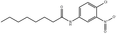 N-{4-chloro-3-nitrophenyl}octanamide Structure