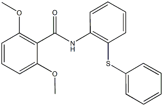 2,6-dimethoxy-N-[2-(phenylthio)phenyl]benzamide 化学構造式