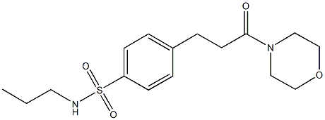 4-[3-(4-morpholinyl)-3-oxopropyl]-N-propylbenzenesulfonamide|