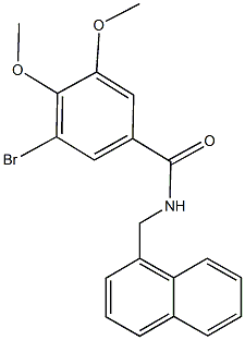 3-bromo-4,5-dimethoxy-N-(1-naphthylmethyl)benzamide|