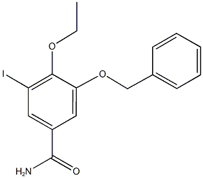 3-(benzyloxy)-4-ethoxy-5-iodobenzamide Struktur