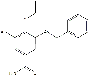 3-(benzyloxy)-5-bromo-4-ethoxybenzamide Struktur