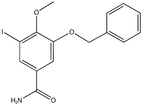 3-(benzyloxy)-5-iodo-4-methoxybenzamide 化学構造式