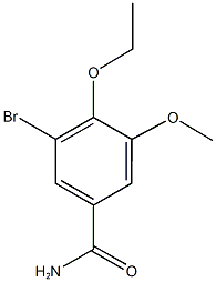 3-bromo-4-ethoxy-5-methoxybenzamide Structure