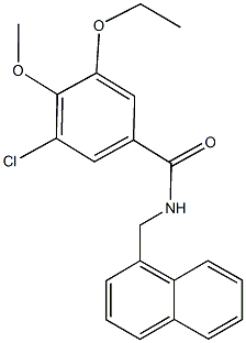 723245-35-0 3-chloro-5-ethoxy-4-methoxy-N-(1-naphthylmethyl)benzamide