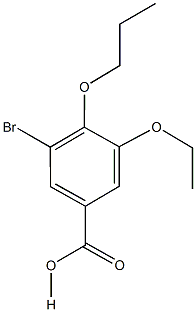 3-bromo-5-ethoxy-4-propoxybenzoic acid Structure