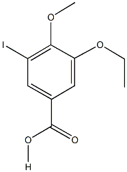 3-ethoxy-5-iodo-4-methoxybenzoic acid Structure