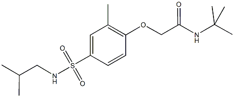 N-(tert-butyl)-2-{4-[(isobutylamino)sulfonyl]-2-methylphenoxy}acetamide|