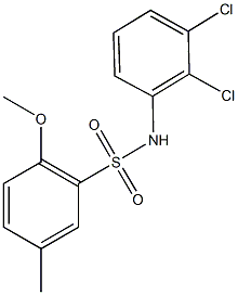 N-(2,3-dichlorophenyl)-2-methoxy-5-methylbenzenesulfonamide Struktur