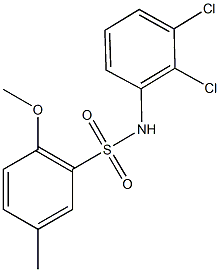 N-(2,3-dichlorophenyl)-2-methoxy-5-methylbenzenesulfonamide Structure