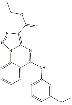 ethyl 5-(3-methoxyanilino)[1,2,3]triazolo[1,5-a]quinazoline-3-carboxylate Structure