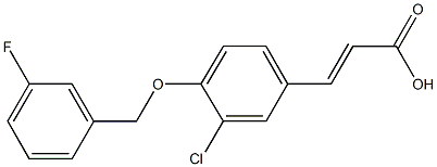3-{3-chloro-4-[(3-fluorobenzyl)oxy]phenyl}acrylic acid,723246-98-8,结构式