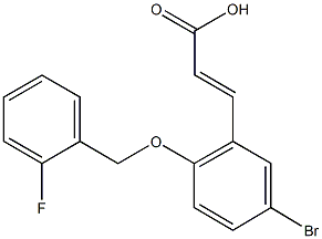 723247-09-4 3-{5-bromo-2-[(2-fluorobenzyl)oxy]phenyl}acrylic acid