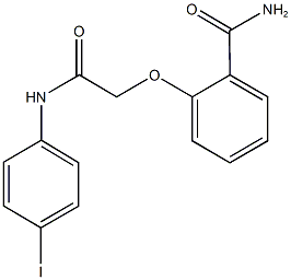 2-[2-(4-iodoanilino)-2-oxoethoxy]benzamide 结构式