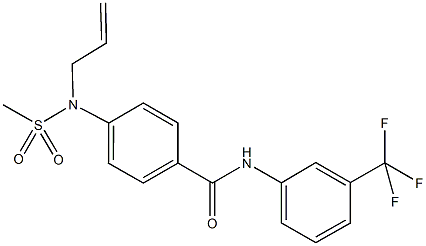 4-[allyl(methylsulfonyl)amino]-N-[3-(trifluoromethyl)phenyl]benzamide Structure