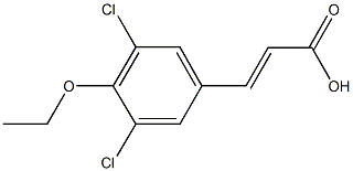 3-(3,5-dichloro-4-ethoxyphenyl)acrylic acid Structure