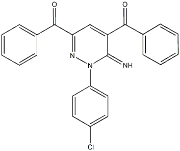 [6-benzoyl-2-(4-chlorophenyl)-3-imino-2,3-dihydro-4-pyridazinyl](phenyl)methanone,723247-43-6,结构式
