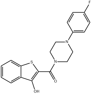 2-{[4-(4-fluorophenyl)-1-piperazinyl]carbonyl}-1-benzothiophen-3-ol,723247-90-3,结构式