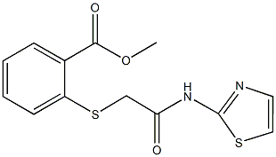 methyl 2-{[2-oxo-2-(1,3-thiazol-2-ylamino)ethyl]sulfanyl}benzoate,723248-01-9,结构式