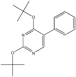 2,4-ditert-butoxy-5-phenylpyrimidine Struktur