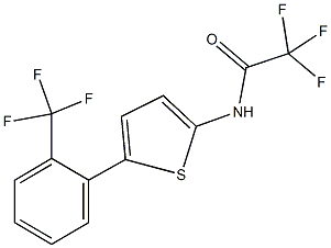 2,2,2-trifluoro-N-{5-[2-(trifluoromethyl)phenyl]-2-thienyl}acetamide,723248-35-9,结构式