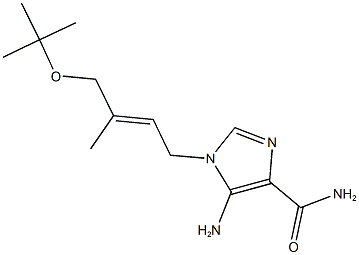 5-amino-1-(4-tert-butoxy-3-methyl-2-butenyl)-1H-imidazole-4-carboxamide Structure