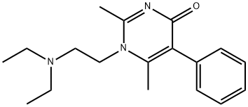 1-[2-(diethylamino)ethyl]-2,6-dimethyl-5-phenyl-4(1H)-pyrimidinone Structure
