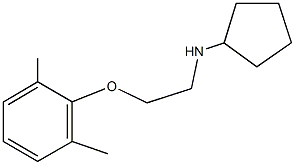 N-cyclopentyl-N-[2-(2,6-dimethylphenoxy)ethyl]amine Struktur