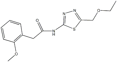 723249-29-4 N-[5-(ethoxymethyl)-1,3,4-thiadiazol-2-yl]-2-(2-methoxyphenyl)acetamide