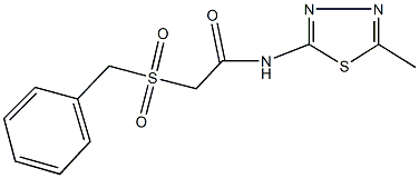 2-(benzylsulfonyl)-N-(5-methyl-1,3,4-thiadiazol-2-yl)acetamide|