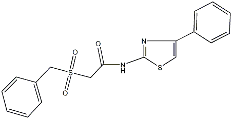 723249-58-9 2-(benzylsulfonyl)-N-(4-phenyl-1,3-thiazol-2-yl)acetamide