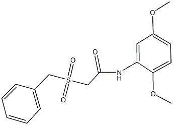 2-(benzylsulfonyl)-N-(2,5-dimethoxyphenyl)acetamide Structure