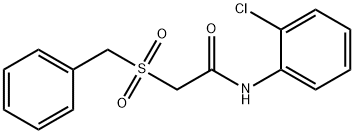 2-(benzylsulfonyl)-N-(2-chlorophenyl)acetamide Struktur