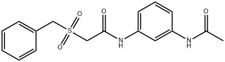 N-[3-(acetylamino)phenyl]-2-(benzylsulfonyl)acetamide,723249-66-9,结构式