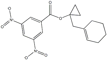 1-(1-cyclohexen-1-ylmethyl)cyclopropyl 3,5-dinitrobenzoate,723249-81-8,结构式