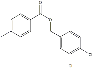 3,4-dichlorobenzyl 4-methylbenzoate Structure