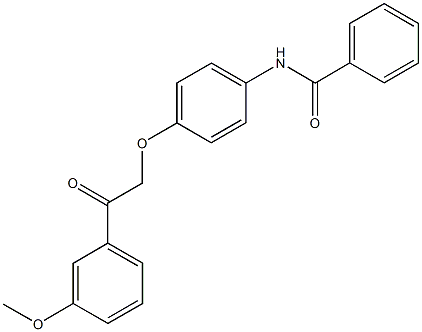 N-{4-[2-(3-methoxyphenyl)-2-oxoethoxy]phenyl}benzamide,723251-05-6,结构式