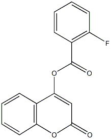 2-oxo-2H-chromen-4-yl 2-fluorobenzoate,723251-30-7,结构式