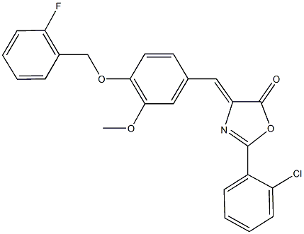 723251-41-0 2-(2-chlorophenyl)-4-{4-[(2-fluorobenzyl)oxy]-3-methoxybenzylidene}-1,3-oxazol-5(4H)-one