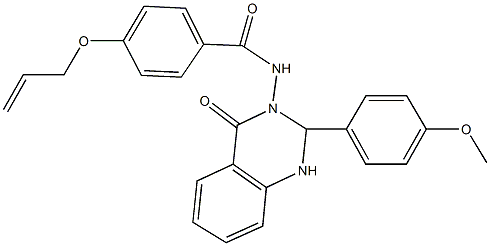 4-(allyloxy)-N-(2-(4-methoxyphenyl)-4-oxo-1,4-dihydro-3(2H)-quinazolinyl)benzamide Structure